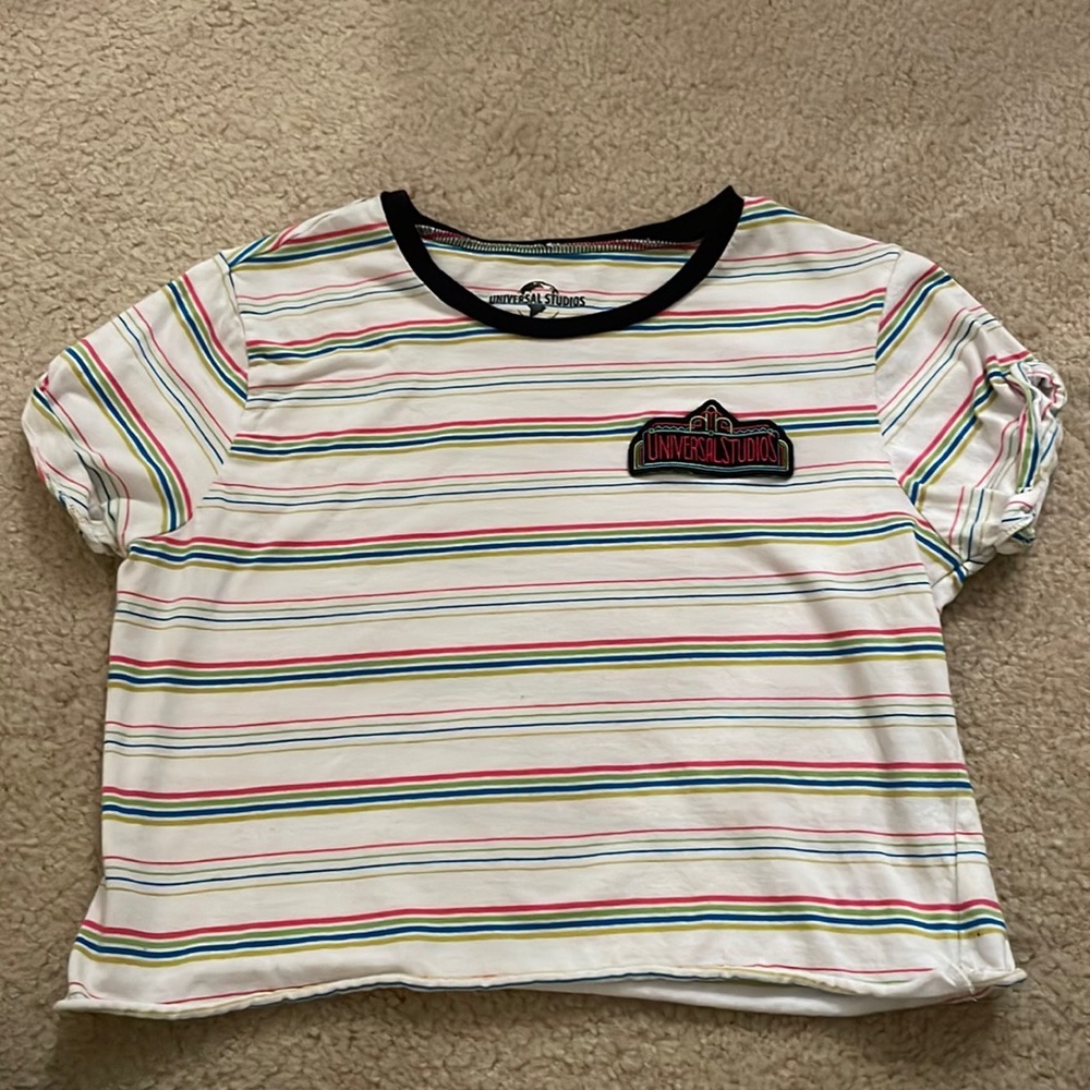 Womens medium multicolored crop top from Universal Studios